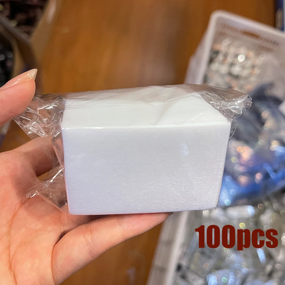 1000/500/100 stücke Nagel Wischen 100% Baumwolle Pads Fusselfrei Gel Nagellack Entferner Baumwolle Pads Maniküre Tücher Nail art Reinigung Werkzeuge