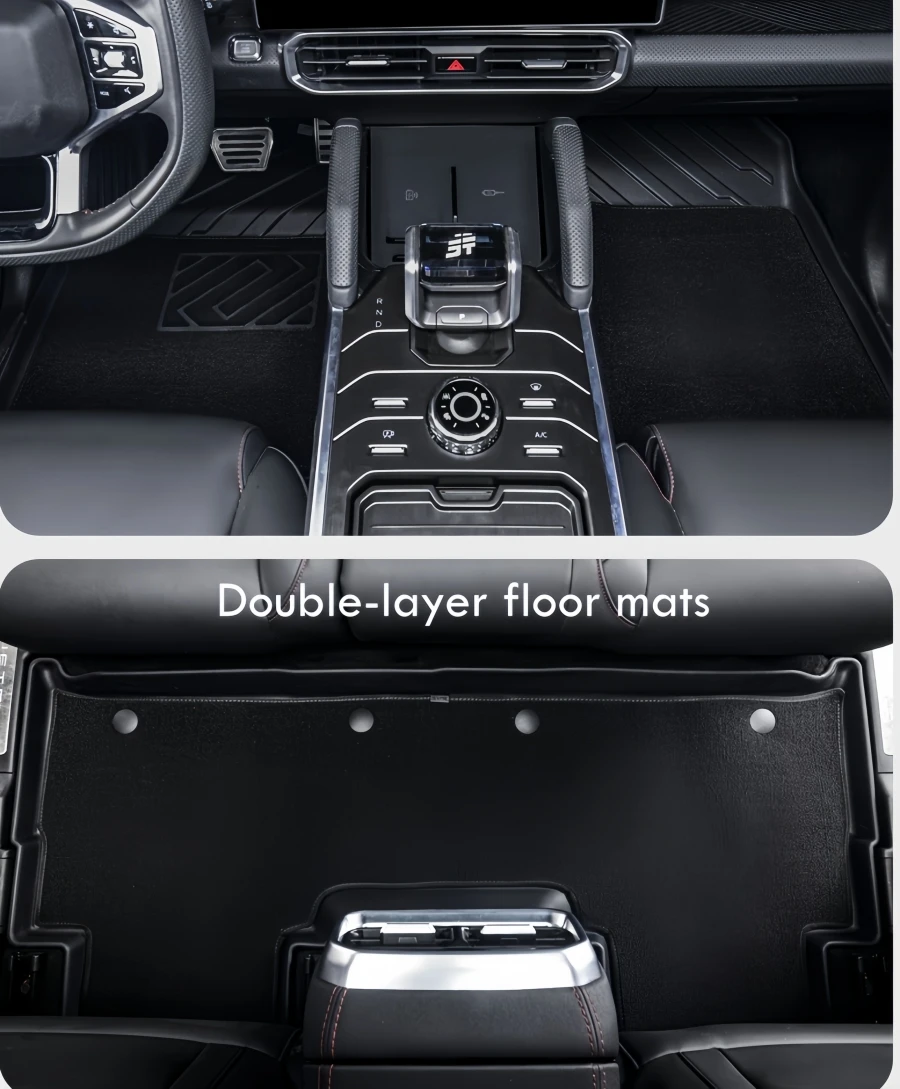 

TPE Car Floor Mats for Chery Jetour T2 Traveler 2023-2025 2026 Rear Trunk Cargo Liner All Weather Protection Foot Pedals
