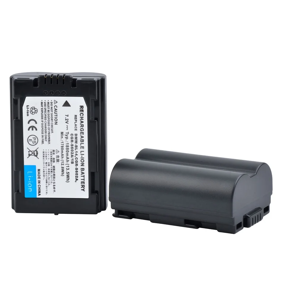 バッテリーおよびUSB充電器,Panasonic lumix,CGR-S602, DMW-BL14, DMC