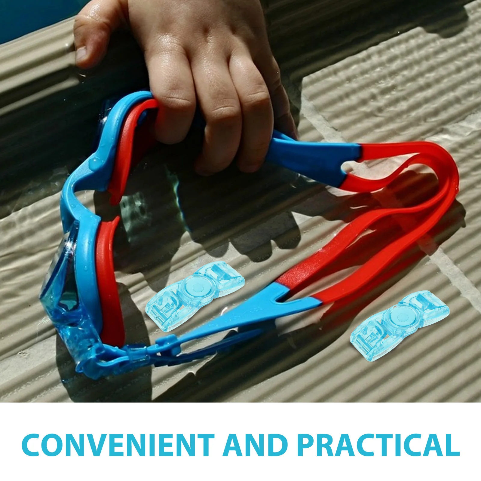 

Goggles Fasteners Buttons for Strap Adjusters Buckles Connector Locks Clasps Head Swimming Adult