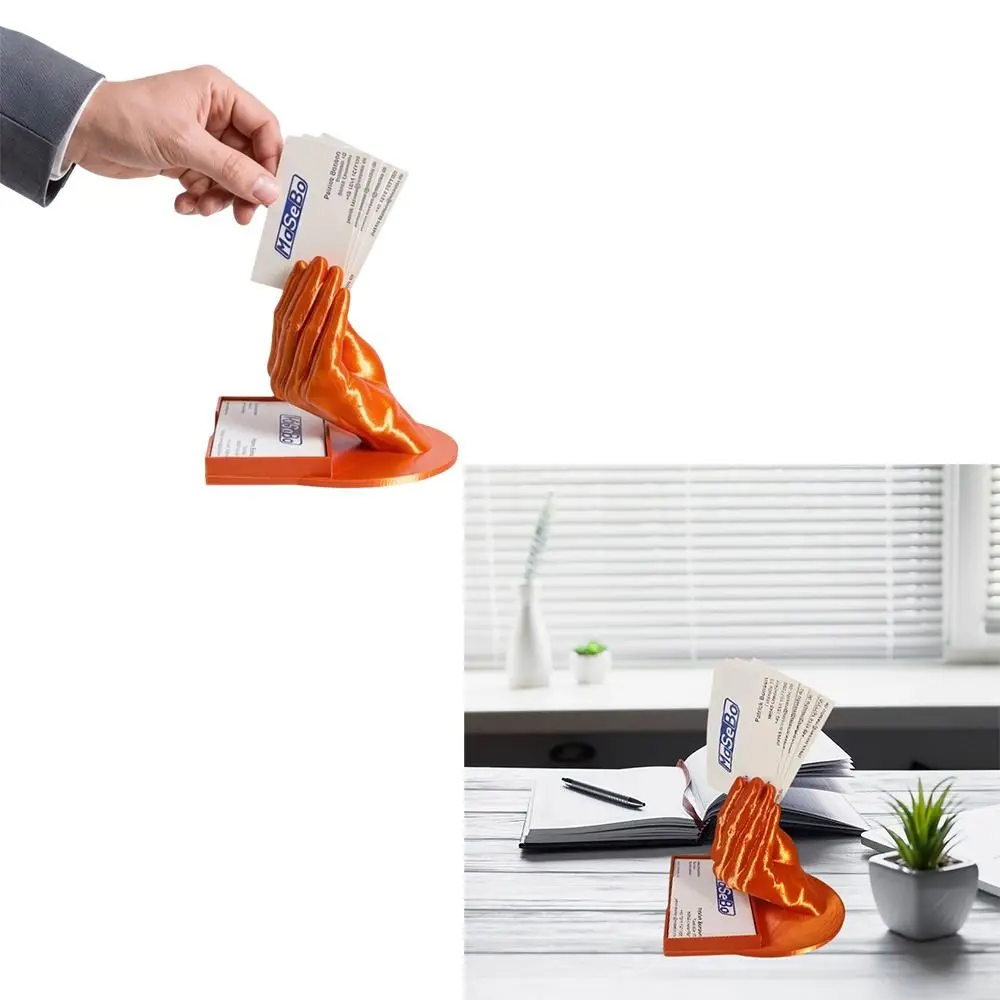 Creative Design Hand Shaped Card Holder Palm Style Modern Art Business Card Holder Artistic Style Minimalist Design