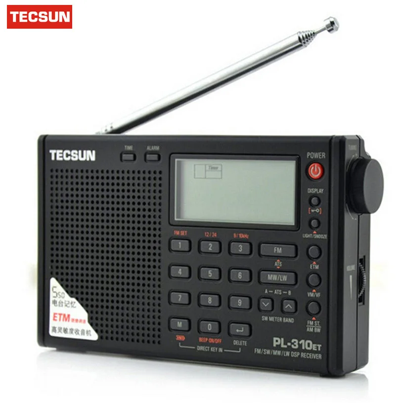 جهاز استقبال رقمي لراديو رقمي كامل النطاق من Tecsun PL310ET جهاز استقبال رقمي ستريو راديو FM/AM/SW/MW/LW