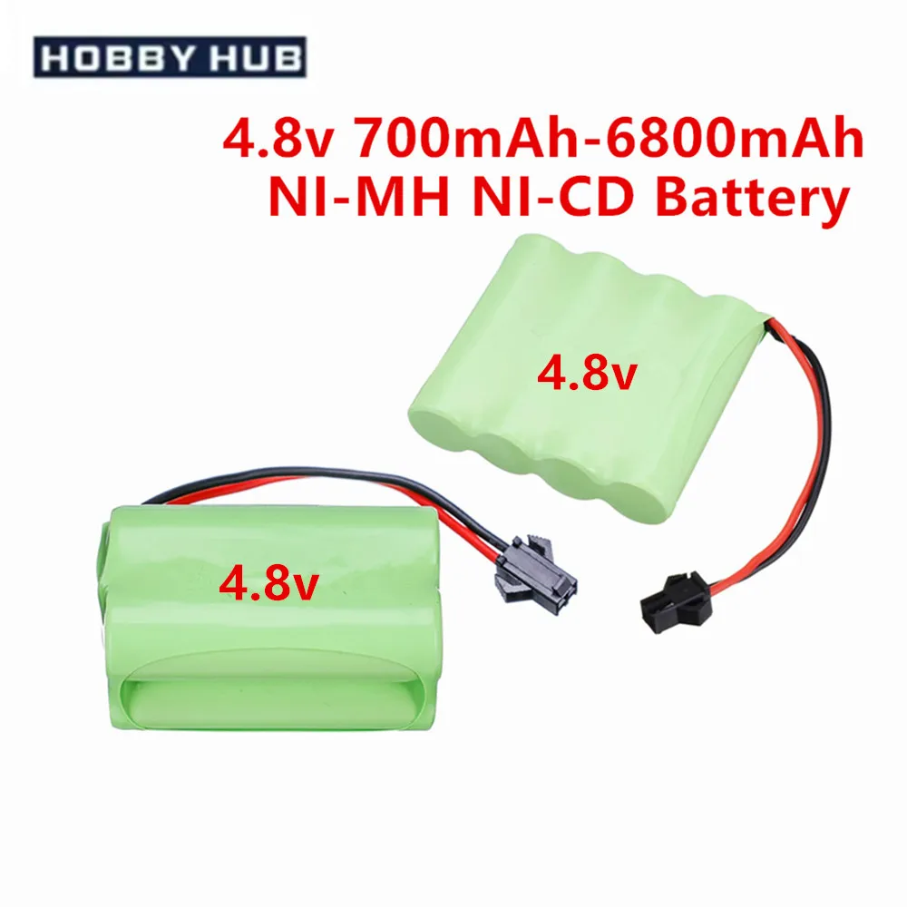 4.8V 1400mah 3000mah-6800mah Battery for Remote Control Toys Car Truck Boat Tank AA 4.8 V NIMH NICD Bateria
