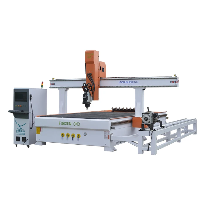 27% Off 2024 Hot SALE FORSUN Axis Cnc Router Cnc China Cheap Best Price Woodworking 4 Axis Atc Furniture Cnc wood Router 1325