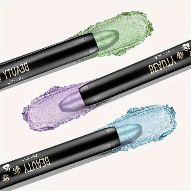 16 Colors Pearlescent Eyeliner, Color Glitter Waterproof Long-Lasting Eye Makeup Non-smudge Eyeliner 4