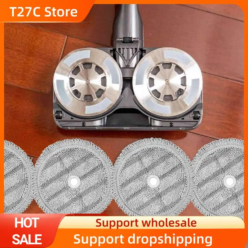 

T27C 12Pcs Replacement Mop Pads Rags For A9 Steam Mop Cloth Vacuum Cleaner Robot Mopping Machine Cleaning Cloth Parts