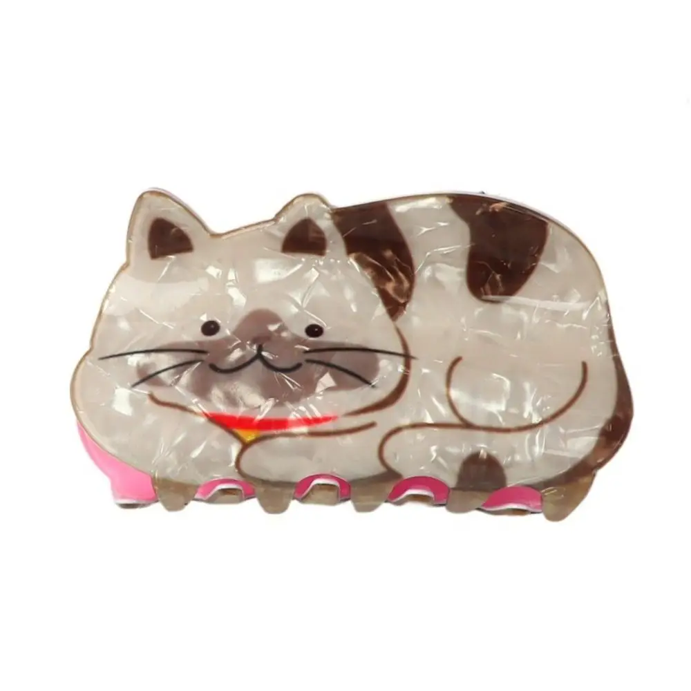 

Fashion Dog Cat Hair Claw Korean Style Mide Size Animal Shark Clip Headwear Ponytail Holder Acrylic Animal Hair Clip Party