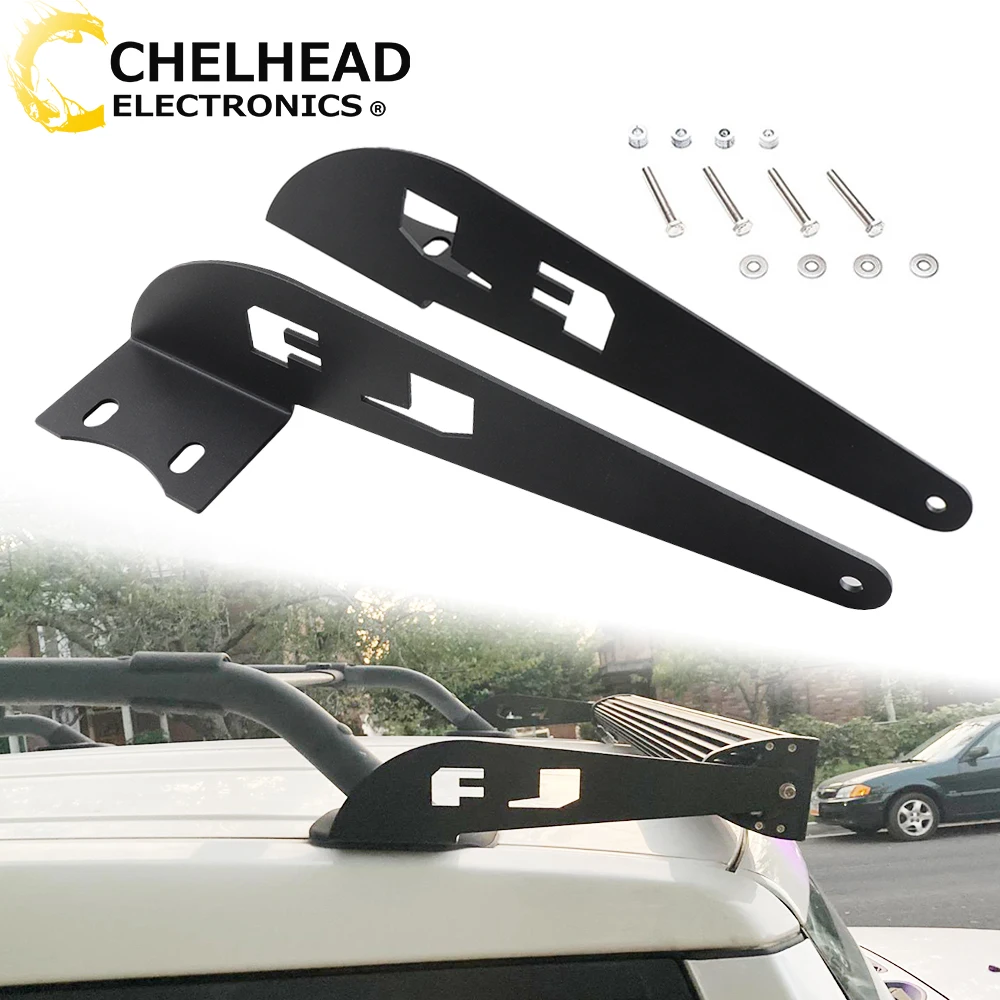 

Roof Rack 52" Led Light Bar Mount Bracket for Toyota FJ Cruiser 2007-2014 Upper Windshield Bar Light Holder Auto Accessories