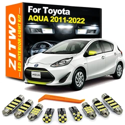 ZITWO 10Pcs No Error Canbus For Toyota AQUA 2011 2012 - 2018 2019 2020 2021 2022 LED Interior Dome Reading Trunk Light Bulb Kit