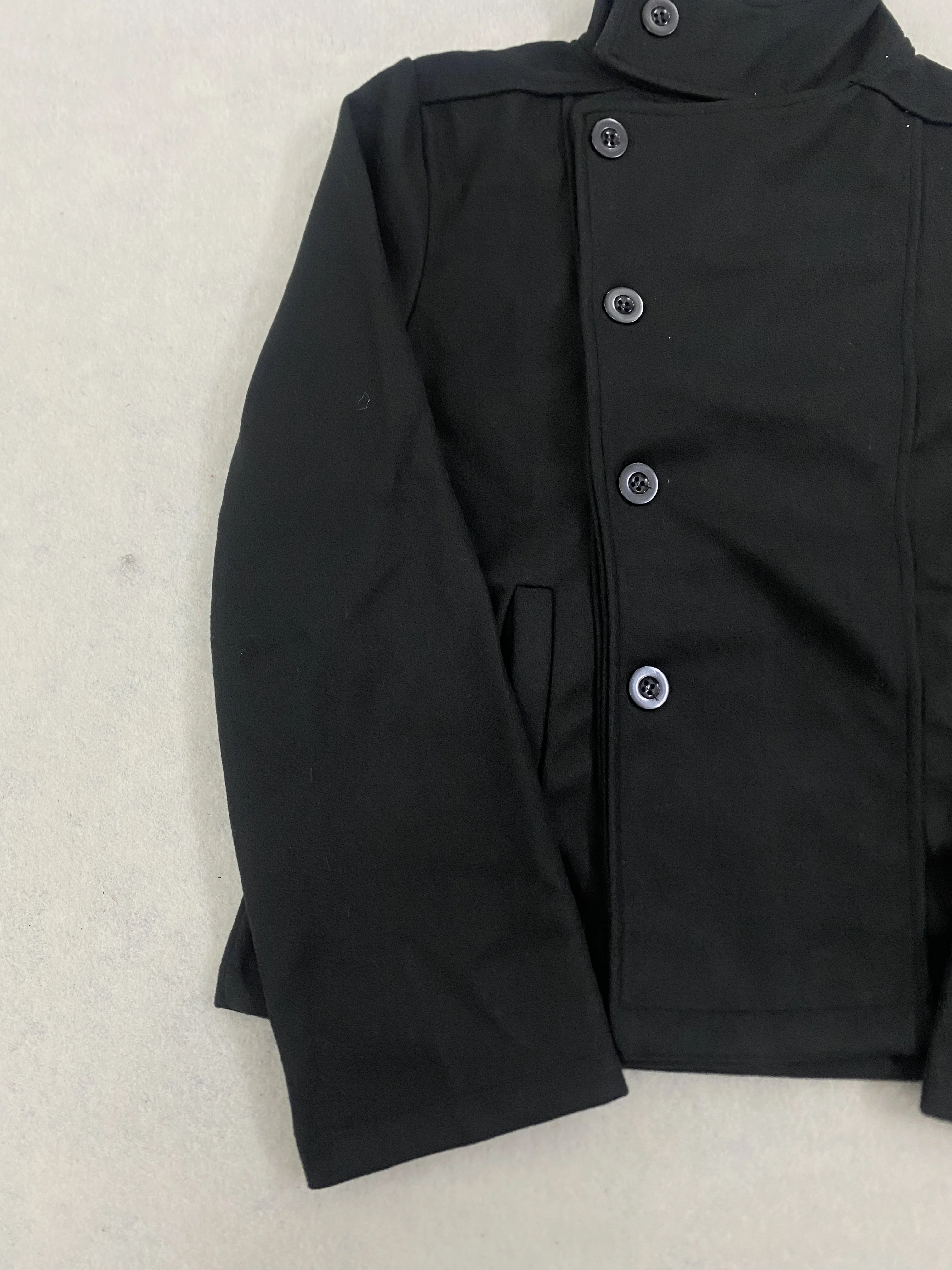 2026 neue Damen-Wolljacke mit Stehkragen, Knopfdesign, lockere kurze Jacke, elegant für Herbst und Winter, Outdoor- und Streetwear. – Detail 5