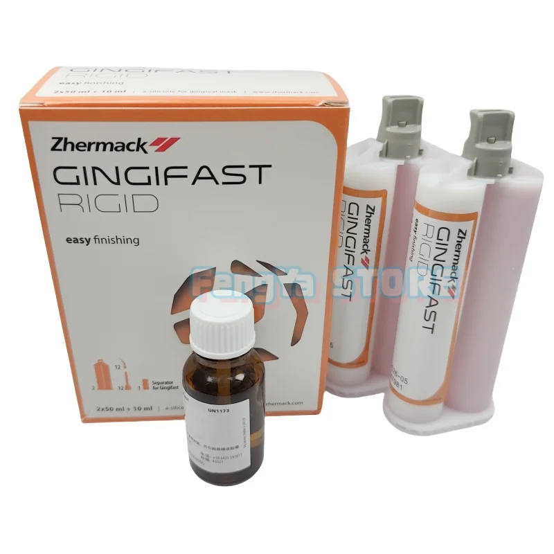 Zhermack A-Silicone For Gingival Mask Gingifast Elastic /Rigid Artificial Gingival Gel Silicone Rubber Duplication Materials