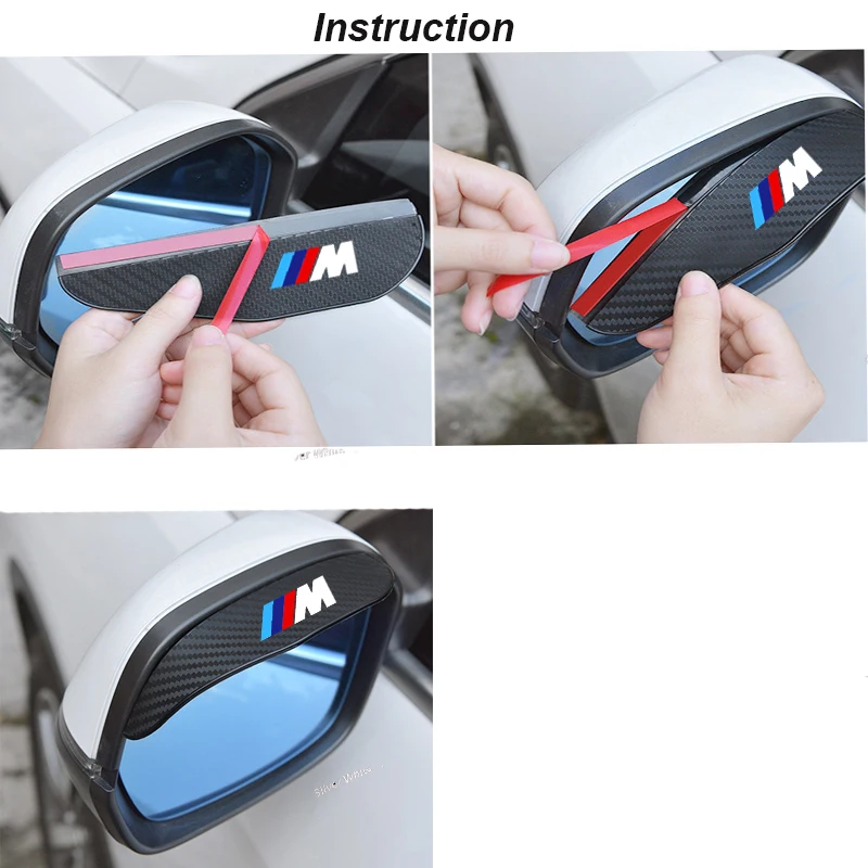 2Pcs Car Rearview Mirror Sticker For 1Pc Car Oil Tank Sticker For BMW E30 E34 E36 E39 E46 E60 E70 E87 E90 F10 F20 F30 E84 F34 - Image 6