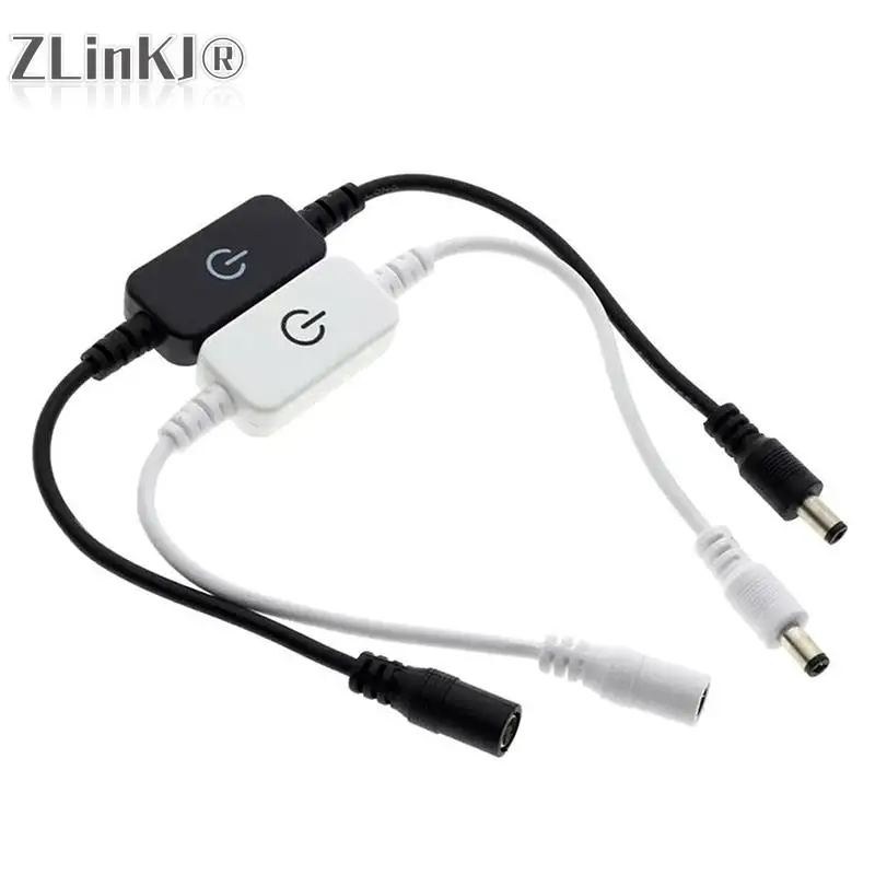 DC 12V-24V 4A LED Strip Touch Dimmer Adjust Brightness Control LED Dimmer Switch 1keys Dimmer Light Adjustment Switch 34234