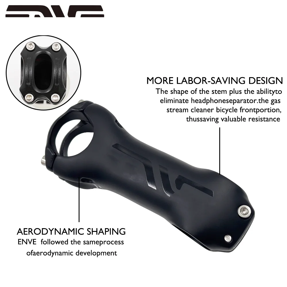 

Ultralight Carbon Fiber Bicycle Stem 31.6mm Black Matte 6 DegreeAngle for Mountain Road Gravel Bikes Length 80mm-110mm