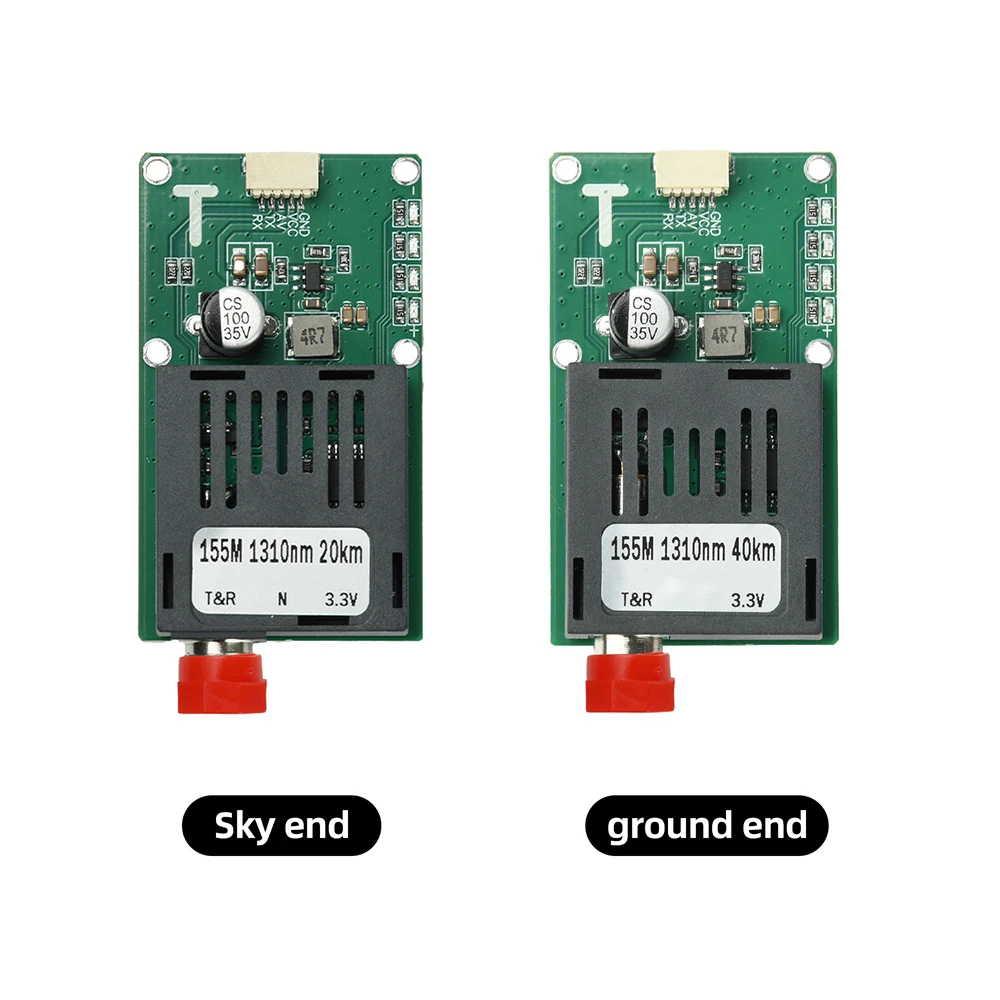 TTL-Glasfaser-Transceiver-Modul, leicht, Dual-Wellenlänge, FC-Schnittstelle für Drohnen-Fernsteuerung FPV, leichtes Design – Detail 3