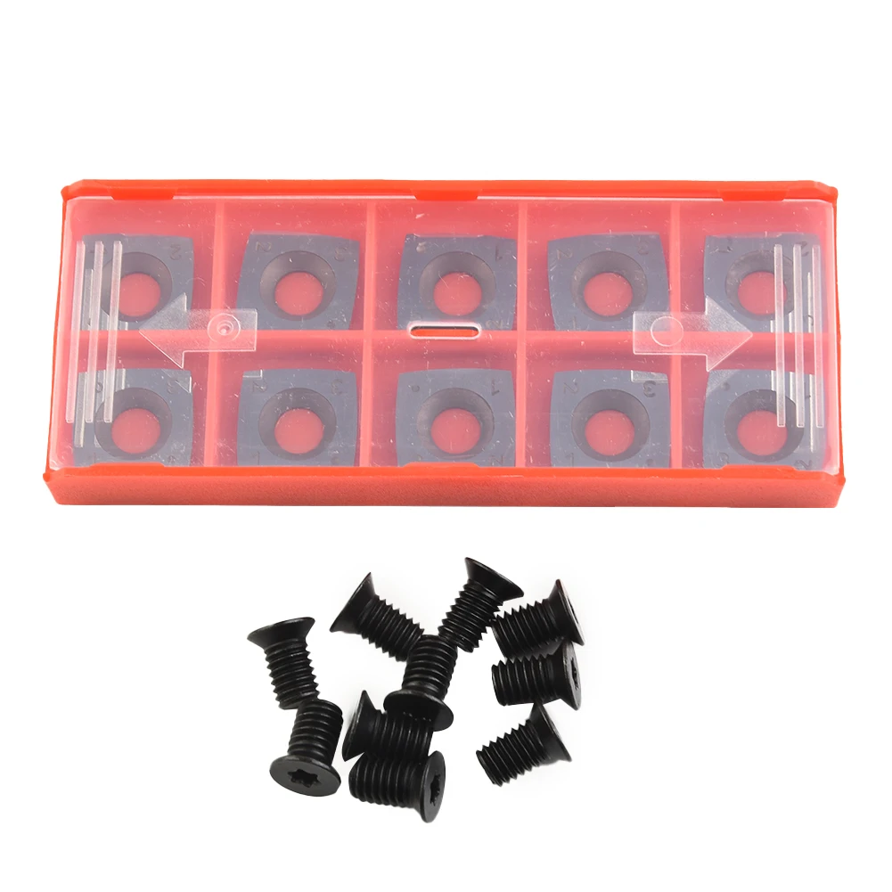 CNC Carbide Inserts Carbide Cutter Inserts Longer Use Life Plastic Container Safe Storage Wood Lathe Turning Tools