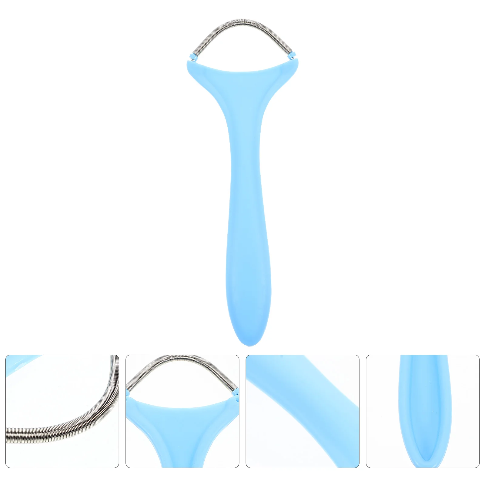 

Premium Spring Facial Hair Remover Roller Smooth Skin Tool Portable Face Shaver Blue Iron Upper Lip Chin Cheeks Forehead