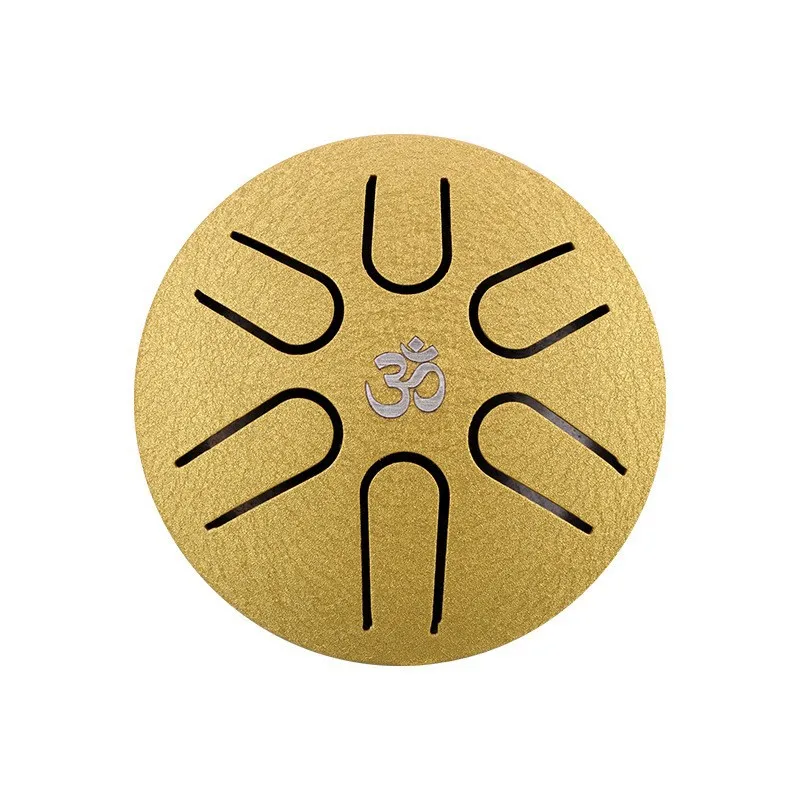 Hluru 3 inch Steel Tongue Drum Mini Glucophone for Kids Pentatonic 6 notes Tank Drum Handpan Gifts