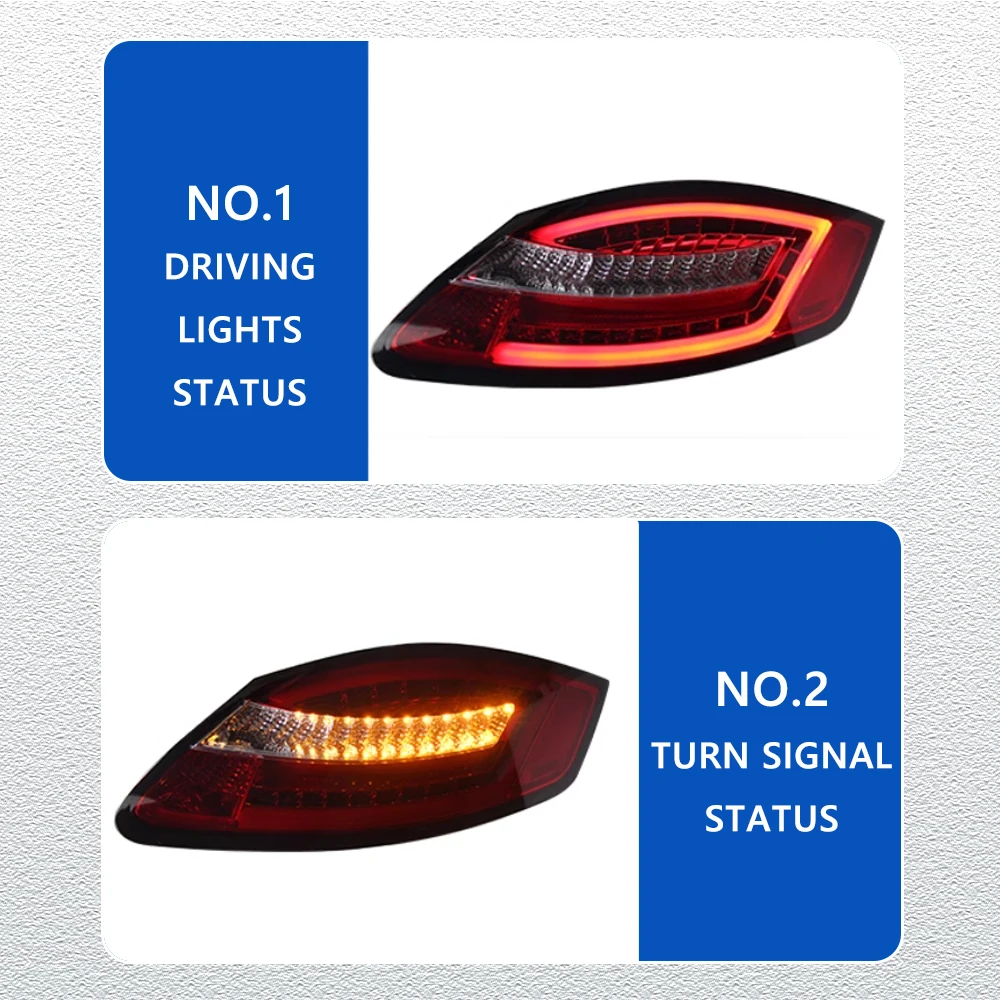 Styling LED Tail Lights for Porsche Cayman 987 2004-2008 full led Car Taillights Assembly Signal Auto Accessories Modified Lamp - view 3