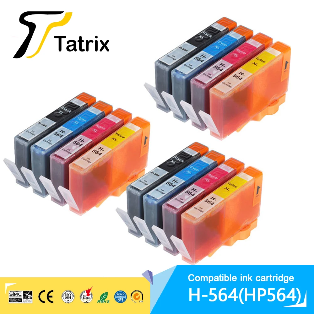 Tatrix  For HP564XL For HP564 Printer Ink Cartridge For HP C5324 C5370 C5373 C5380 C5383 C5388 C5390 5525 6510 6512 C410a