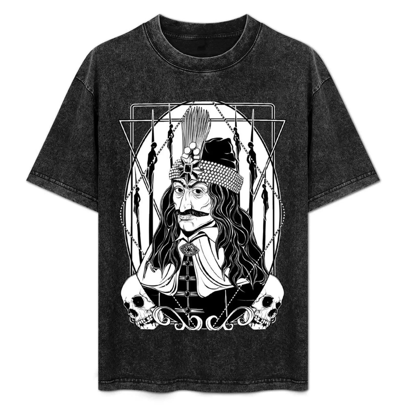 

Vlad the Impaler T-Shirt funny shirt cotton blue lock T-shirts oversize mens t shirts casual stylish