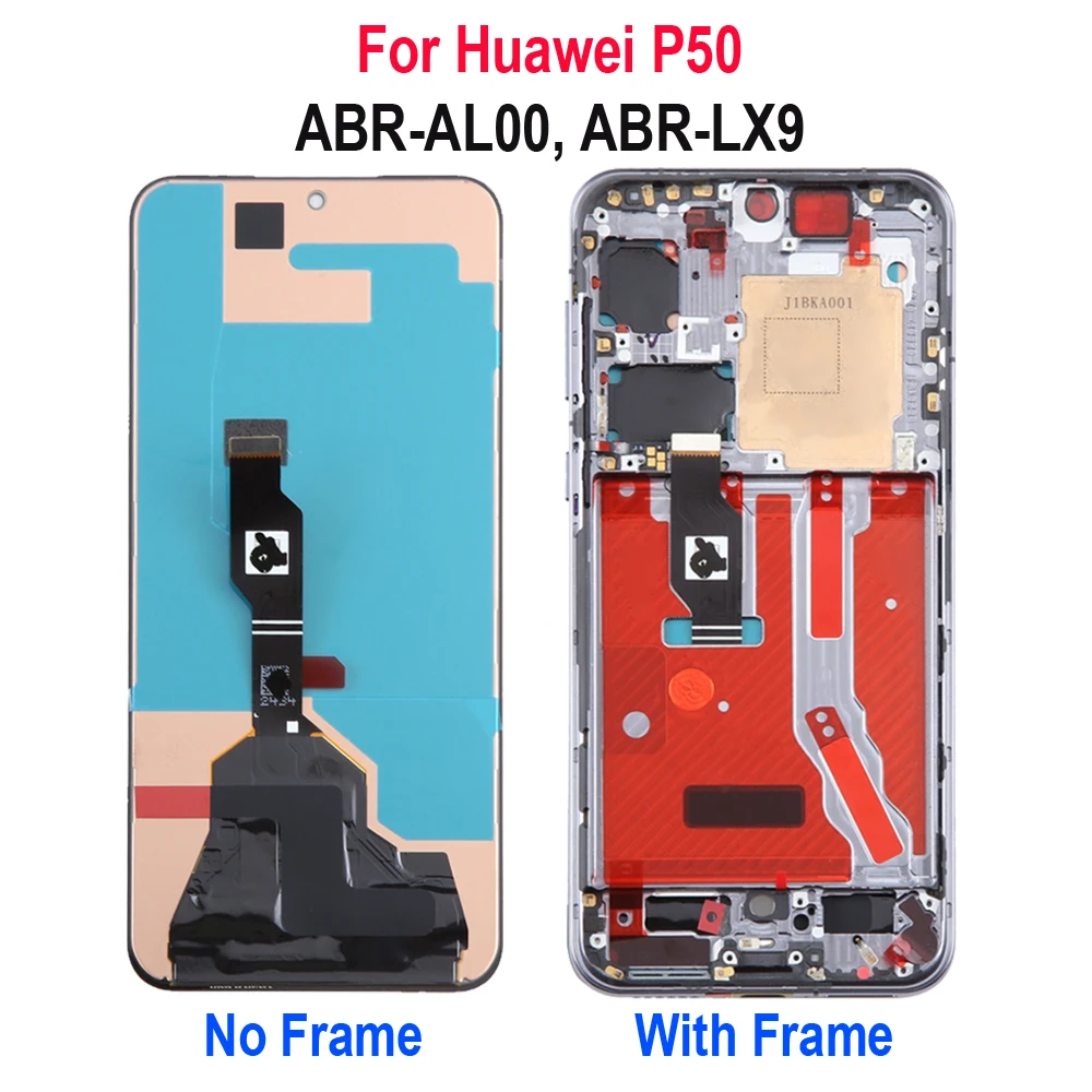 For Huawei P50 Pro JAD-AL50 JAD-LX9 LCD Display Touch Screen Digitizer Assembly ABR-AL00 ABR-LX9