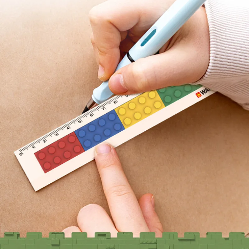 بنة القرطاسية الجسيمات الصغيرة الطوب قاعدة صندوق رصاص مبراة الحفر القلم سكين جيب شنت لعبة النص للأطفال