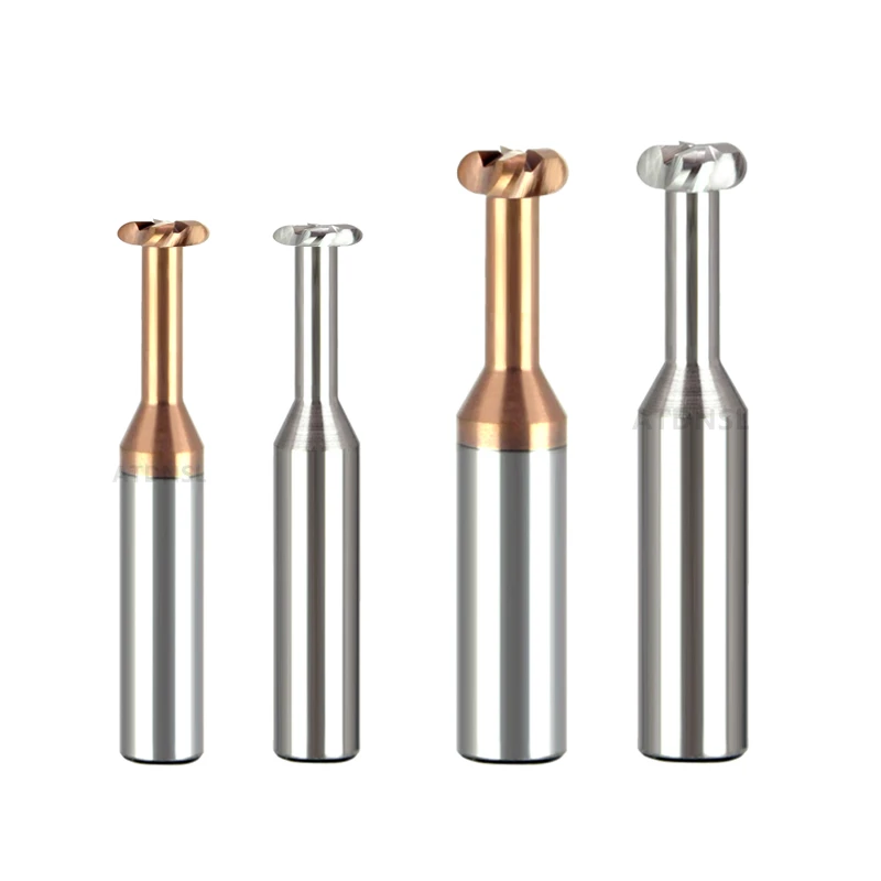 Radius Corner T-slot Milling Cutter CNC Carbide T Type End Mill Concave Arc Machining Steel Aluminum Tool D3-D20 R0.5/0.75/1/2/3