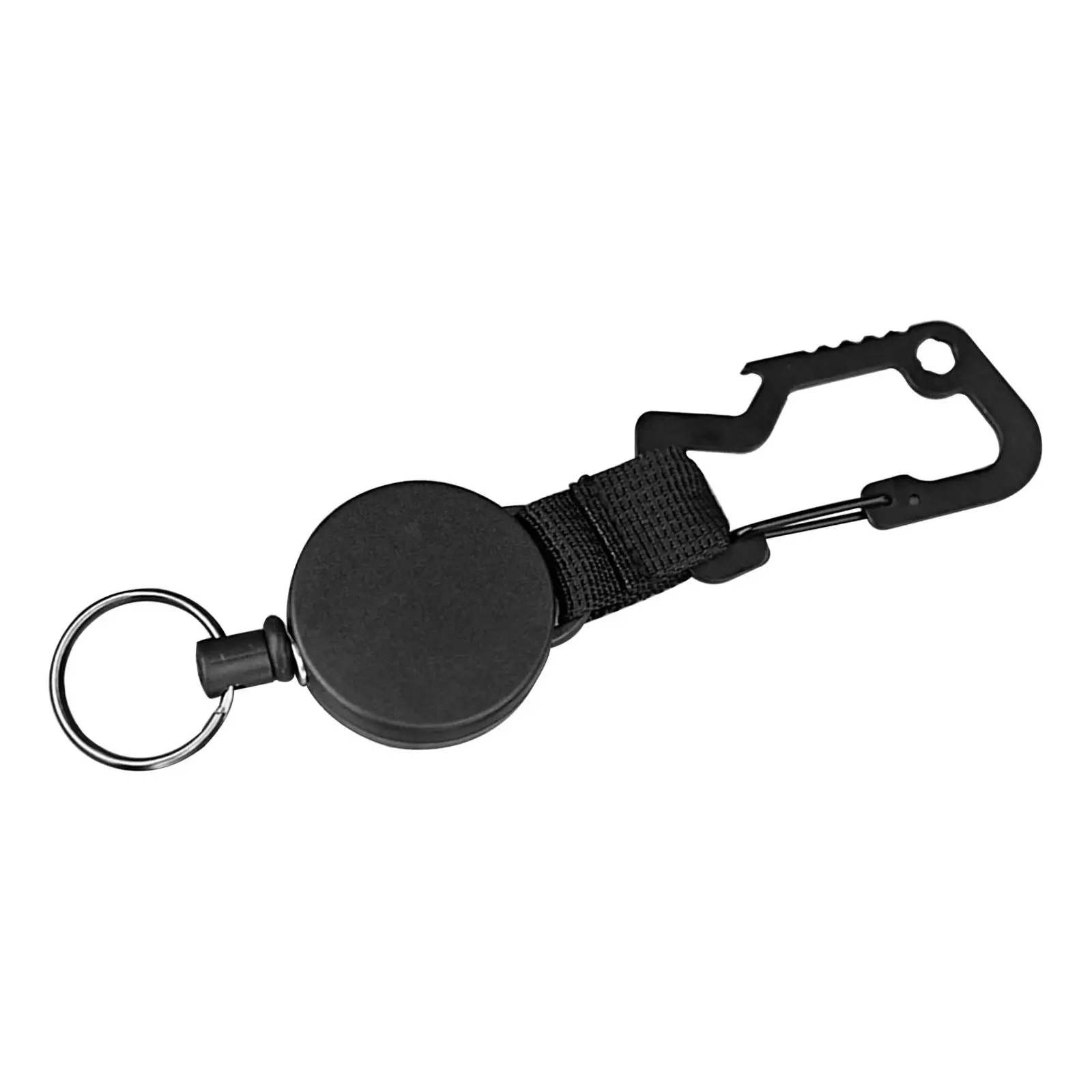 Retractable Keychain Heavy Duty Carabiner Portable ID Badge Reels Durable for