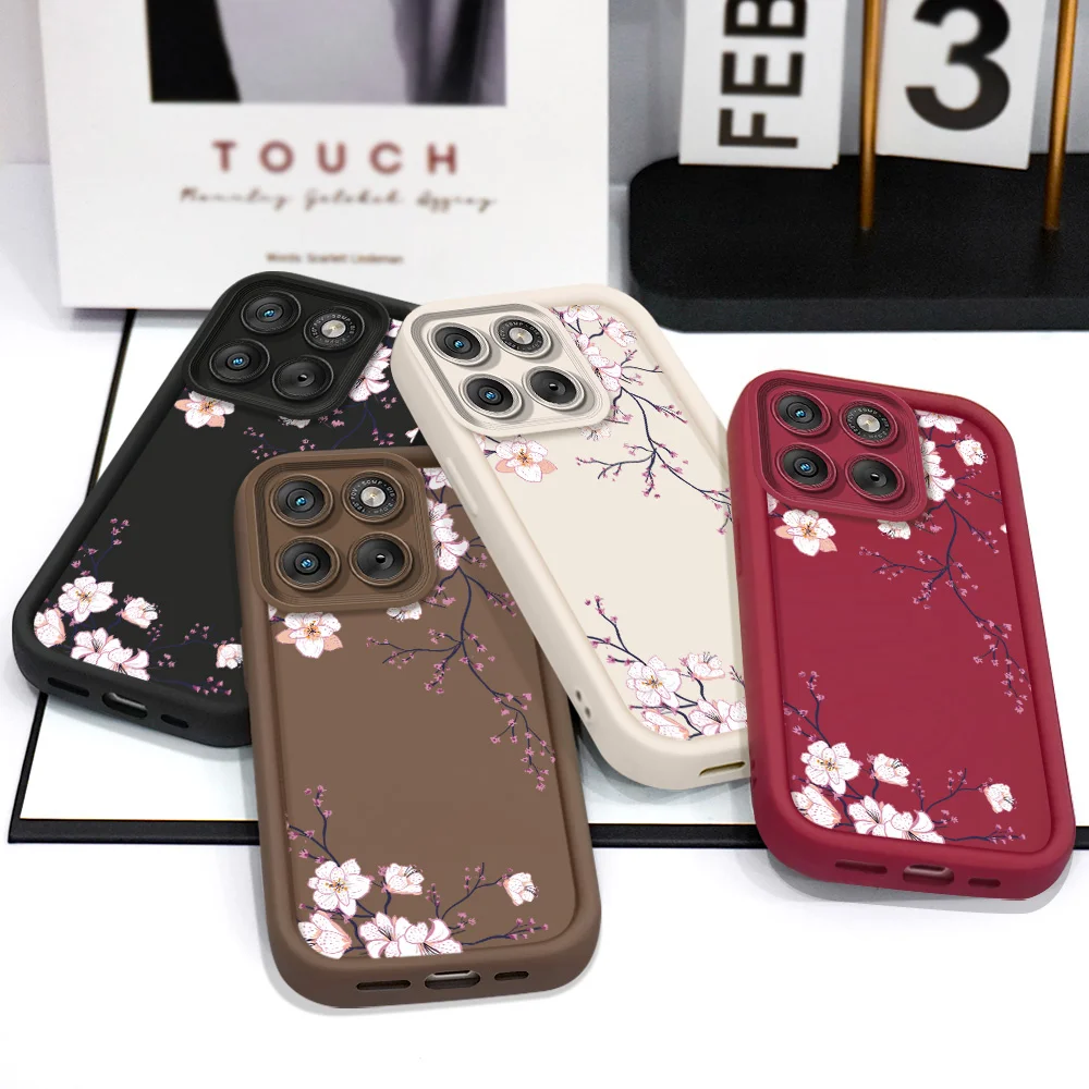 Spring Flowers Phone Case For Motorola Edge 70 60 50 40 Pro Ultra Fusion Stylus Neo 4G 5G Staircase Soft Cover