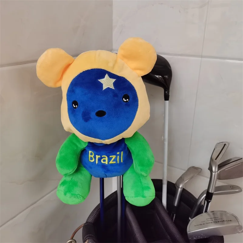 Brazil BEAR golf wood headcover great plush fw wood head cover Drop shipping