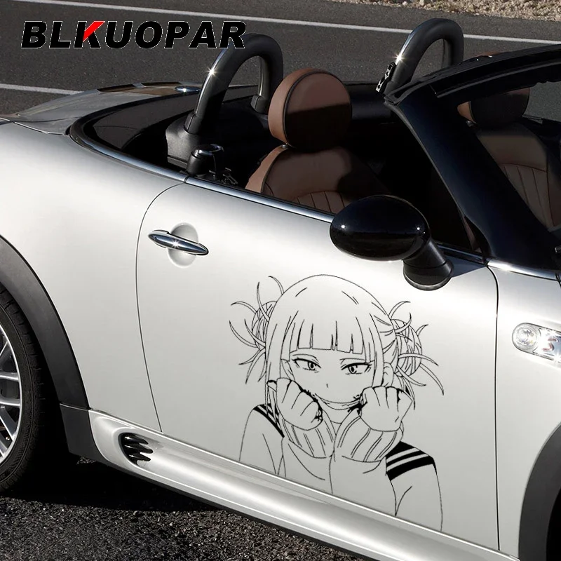 BLKUOPAR 43cm x 41cm For Himiko Toga Car Stickers Vinyl Car Wrap Creative Decal Air Conditioner Waterproof Die-cut Vinyl Decals