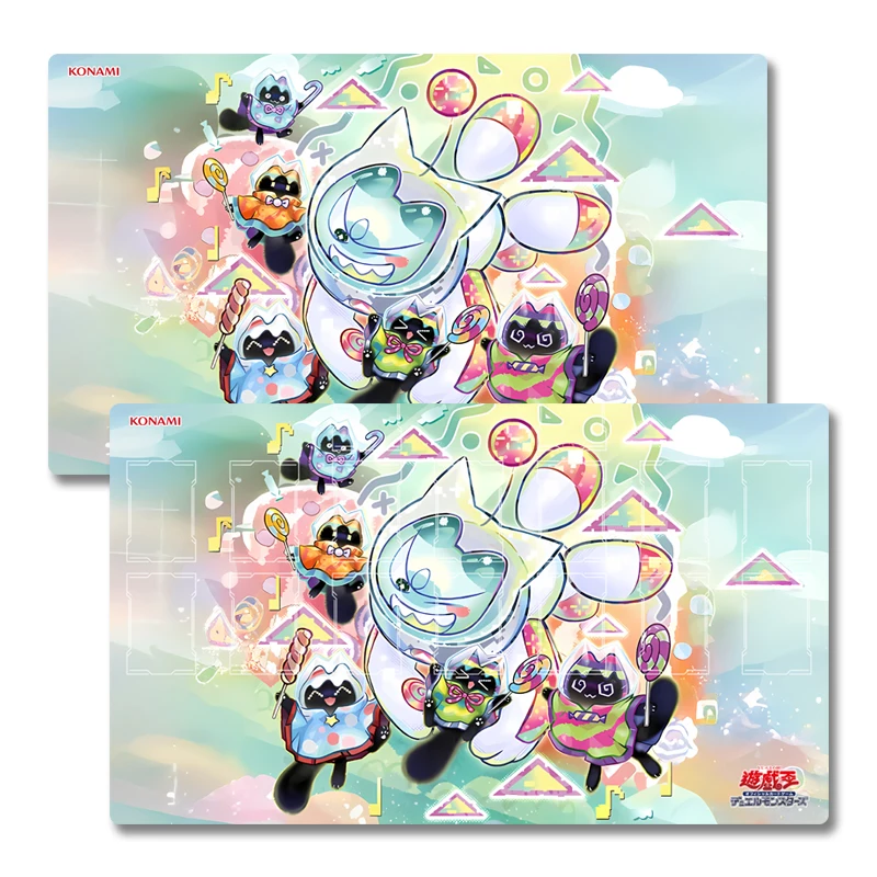 

Original DIY Yugioh Lollipo★Yummy Way Play Mat Yu-Gi-Oh! TCG OCG Trading Card Games Mat Duel Plate Rubber Card Mat Mouse Pad