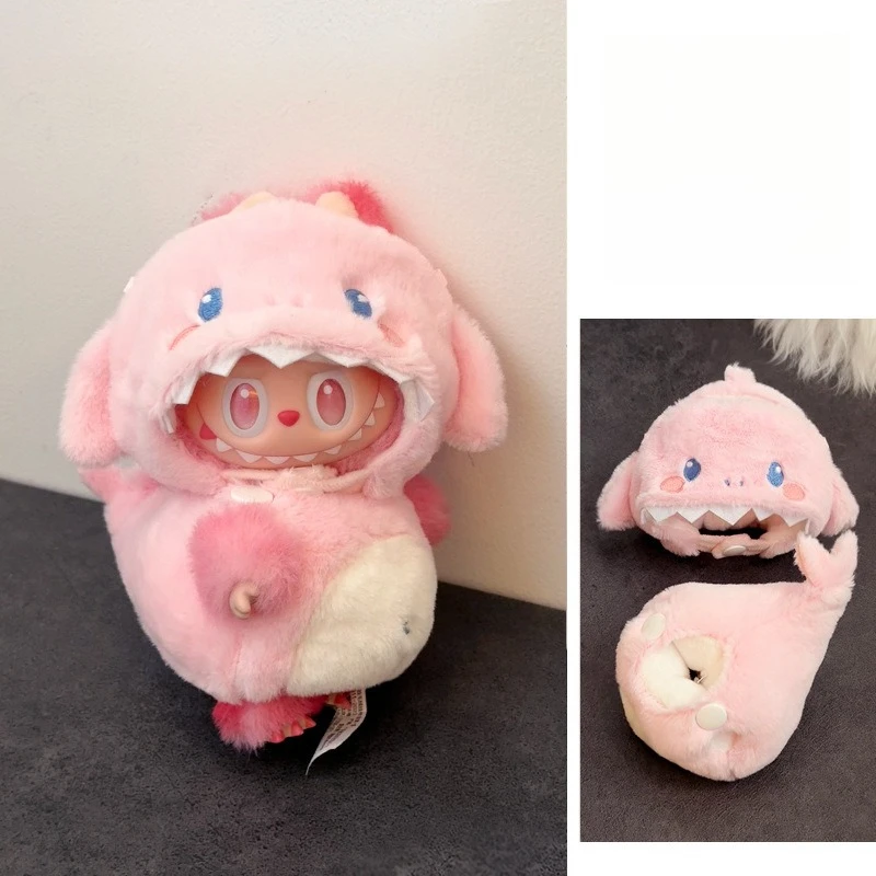 Suitable for 17cm Raab doll fashion accessories DIY doll clothes cute heartbeat plush clothing cartoon dress Raab cloth