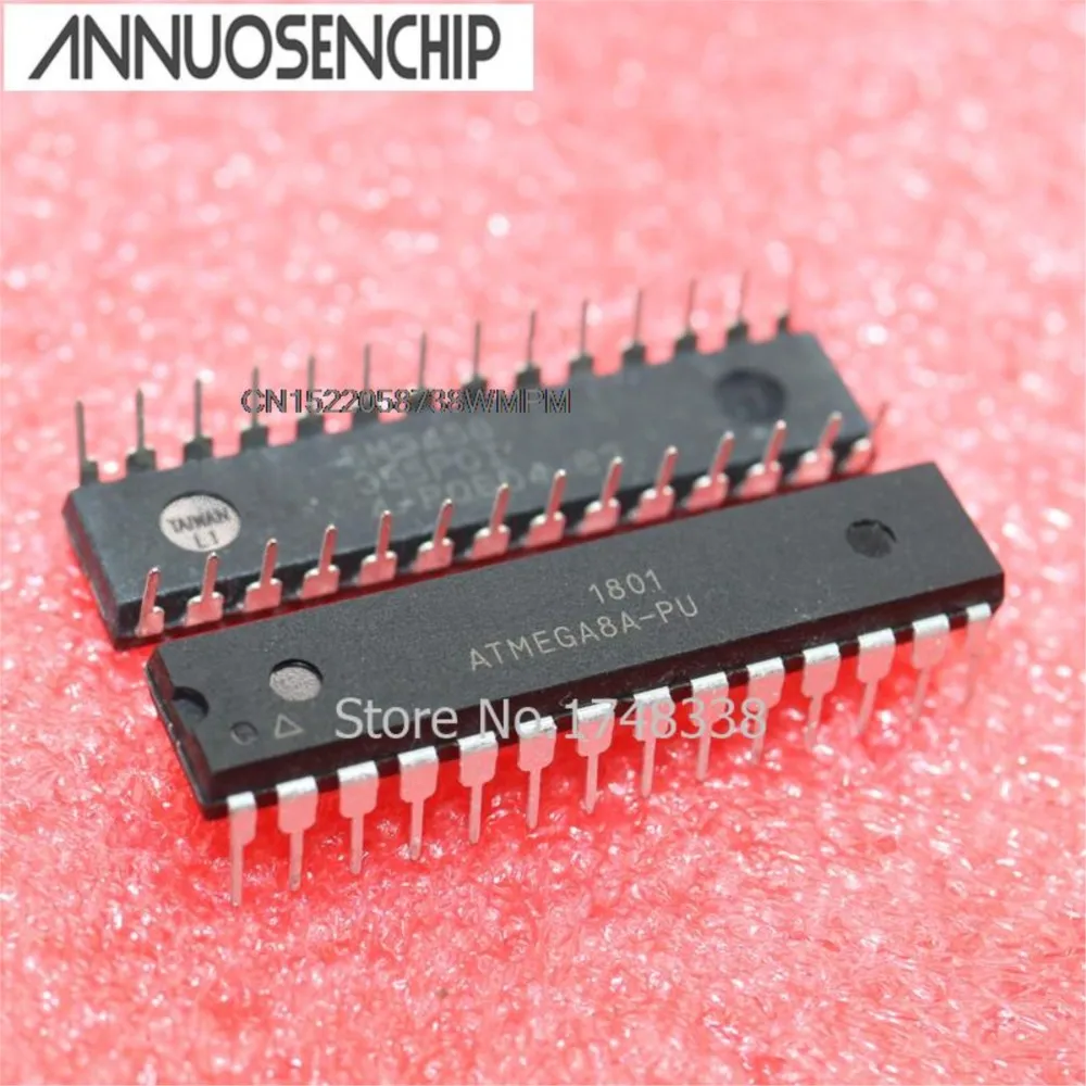 5PCS New and Original Programmable Flash ATMEL ATMEGA8A ATMEGA8-PU DIP-20 ATMEGA8A-PU