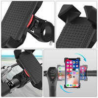 360 Degree Rotating Phone Holder Bike Handlebar Mount for Motorcycle Cell Stand Non Slip Pads Adjustable Motorbike Mounts Easy