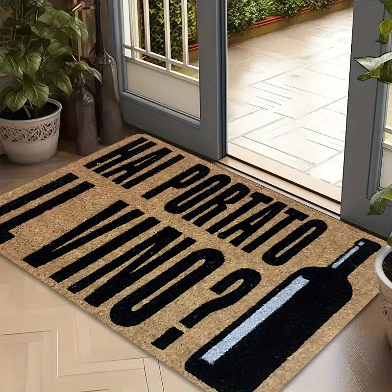 VIKAMA Entrance Door Rug With Fun Letters That Absorb Water And Prevent Slipping Bathroom And Toilet Floor Mat For Home Decor