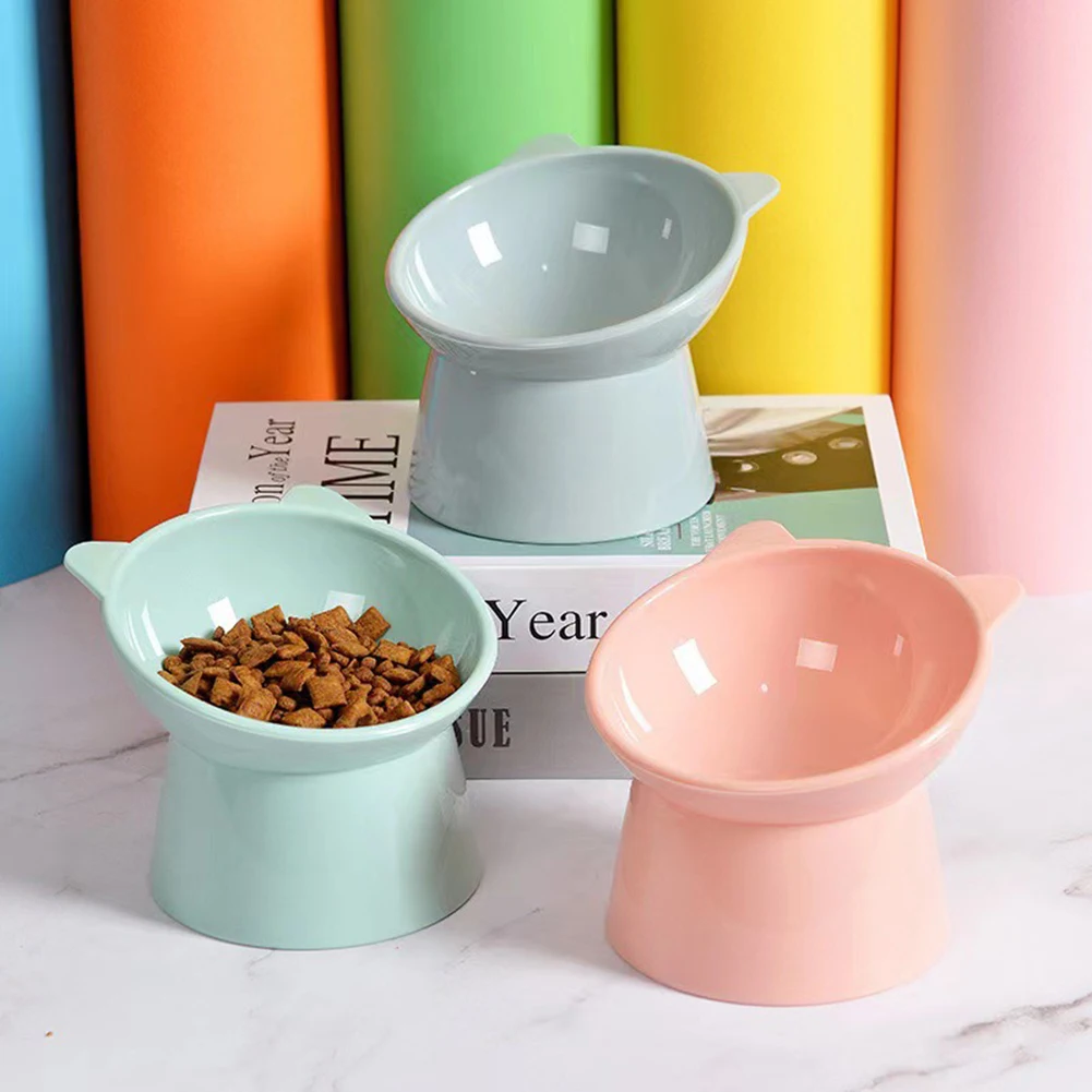 

Миска для корма для домашних животных, наклонные поилки для кормления домашних животных, наклонная защита для шеи с высоким дном, дозатор сухих и влажных корма для домашних животных, подача для собак