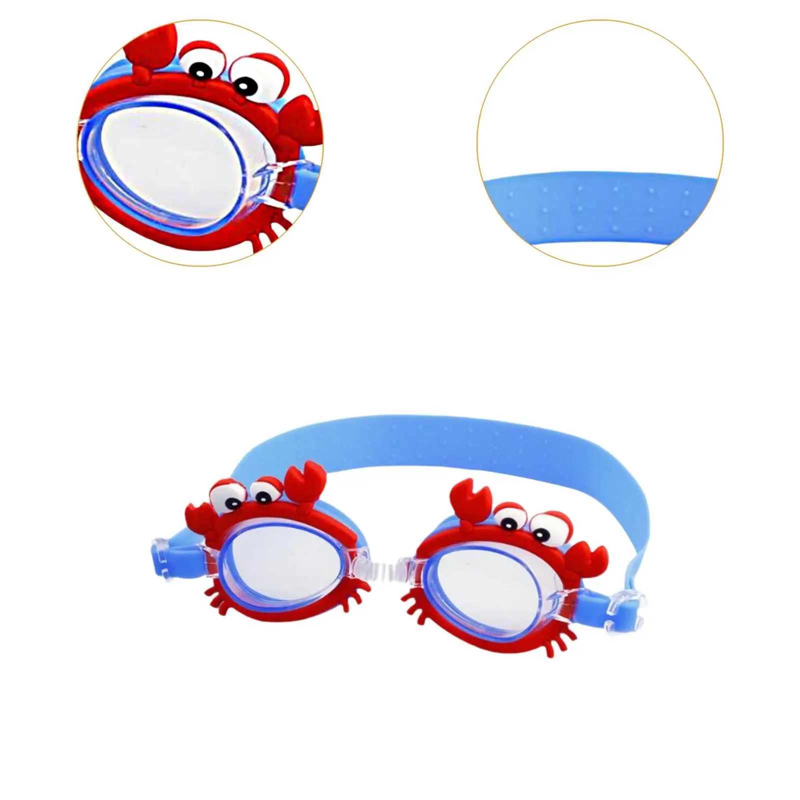 Lunettes de natation pour enfants, légères, étanches, réglables, sangle en silicone, sports nautiques en plein air, jeu de natation, faveurs de fête