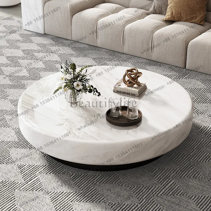 Factory Direct Sales Space Saving Small Coffee Table Small Minimalist Moving Unique Standing Side Table Italian Round Meubles Lo