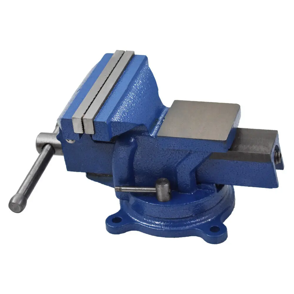 

Bench Vise w/ Anvil Swivel 4in Locking Base Tabletop Clamp Heavy Duty Steel NEW