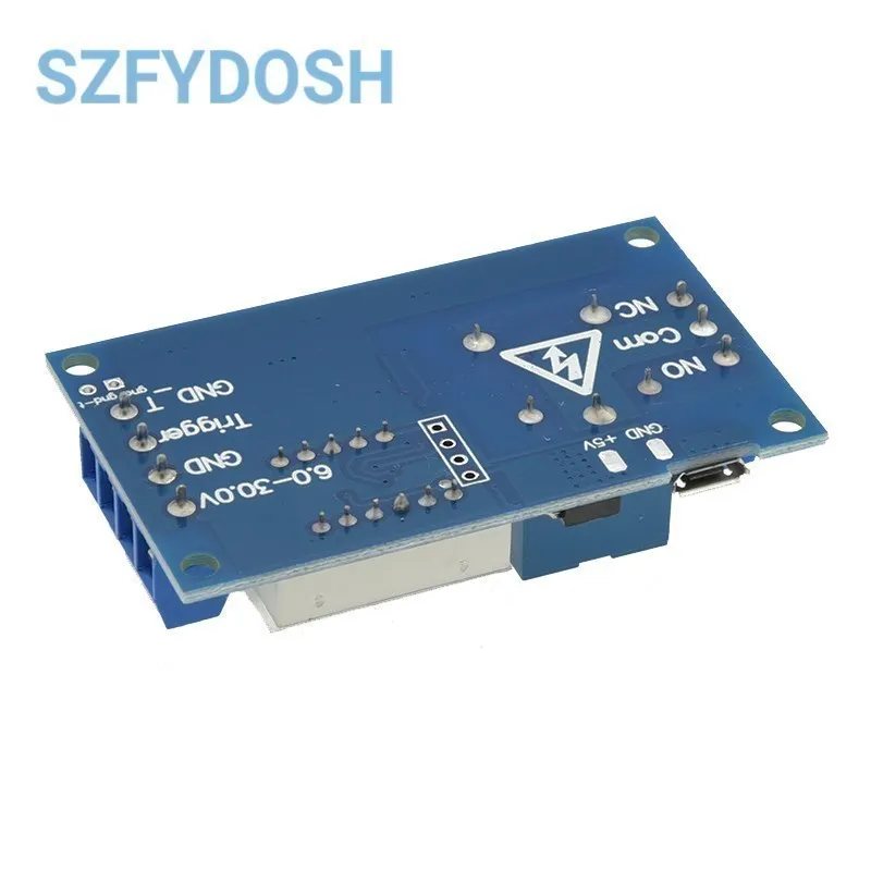 1 Channel 5V Relay 6-30V Relay Module OFF/ON Switch Trigger Time Delay Circuit Timer Cycle 999 minutes Adjustable XY-J02