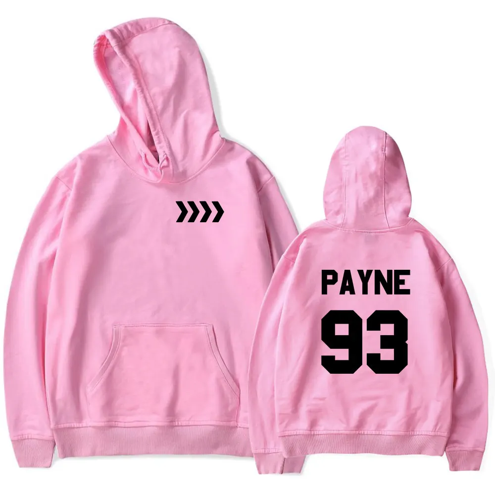 Liam Payne Tribute rapero con capucha Payne 93 sudadera con capucha y bolsillo con cordón hombres/mujeres jerseys de hip hop