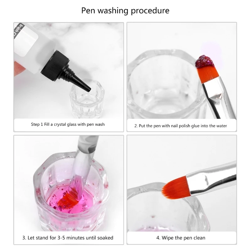 Gel Wash Pen Water Practical Brush Cleaner Manicure Brush Wash Liquid