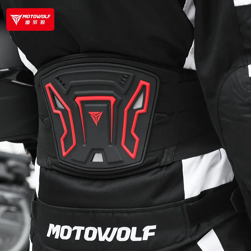 Motowolf cintura di protezione per la vita del motociclo protezione per Motocross cintura per Biker renale supporto per cintura in vita per la pancia equipaggiamento protettivo per moto