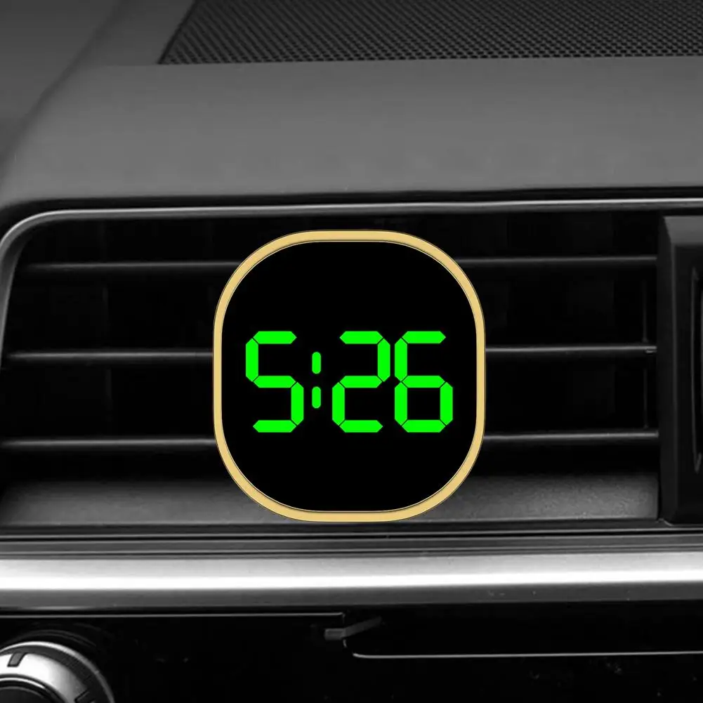 Fashionable Car LED Clock Touch-Control Dashboard Watch with LED Display Light for Fridge RV Classroom Travel Vehicle