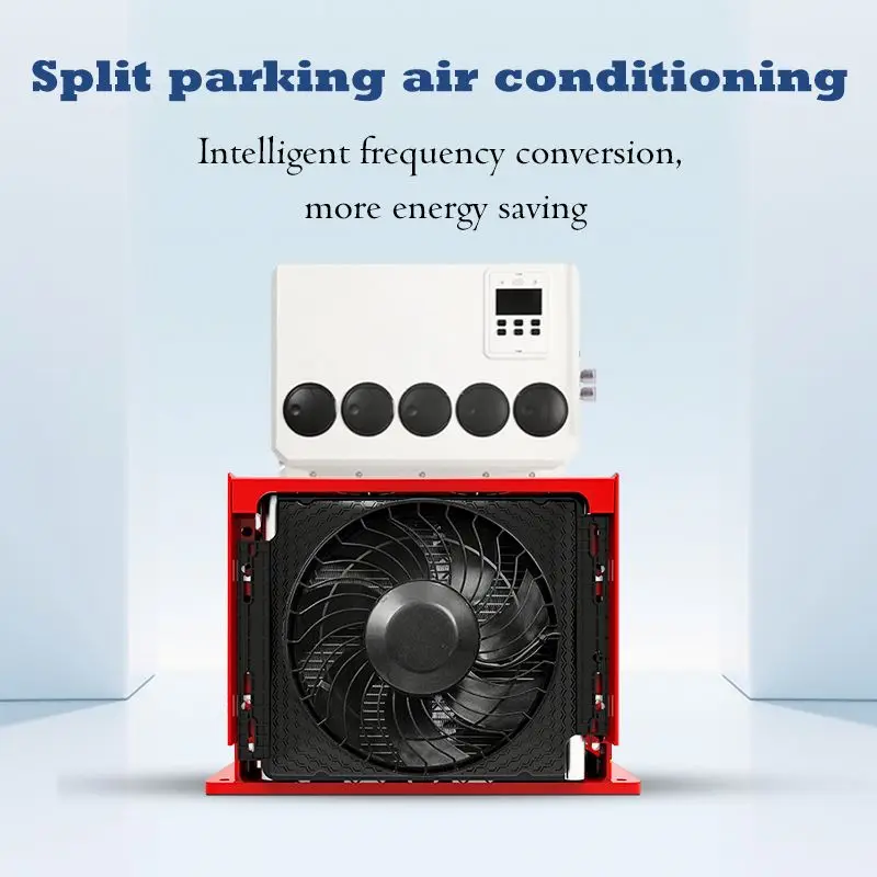 24V Electric AC Mounted Parking Air Conditioning Unit 12V/24V Auto Conditioner for Truck RV Parking AC Unit view 5