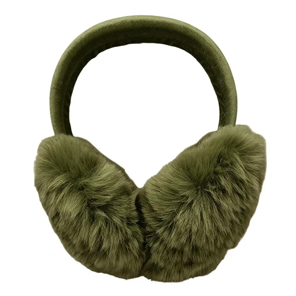 Women's Winter Ear Muffs, Soft Faux Rabbit Fur Ear Warmers for Sports Commuting, Plush Fluffy Cold Weather Outdoor Earmuffs for