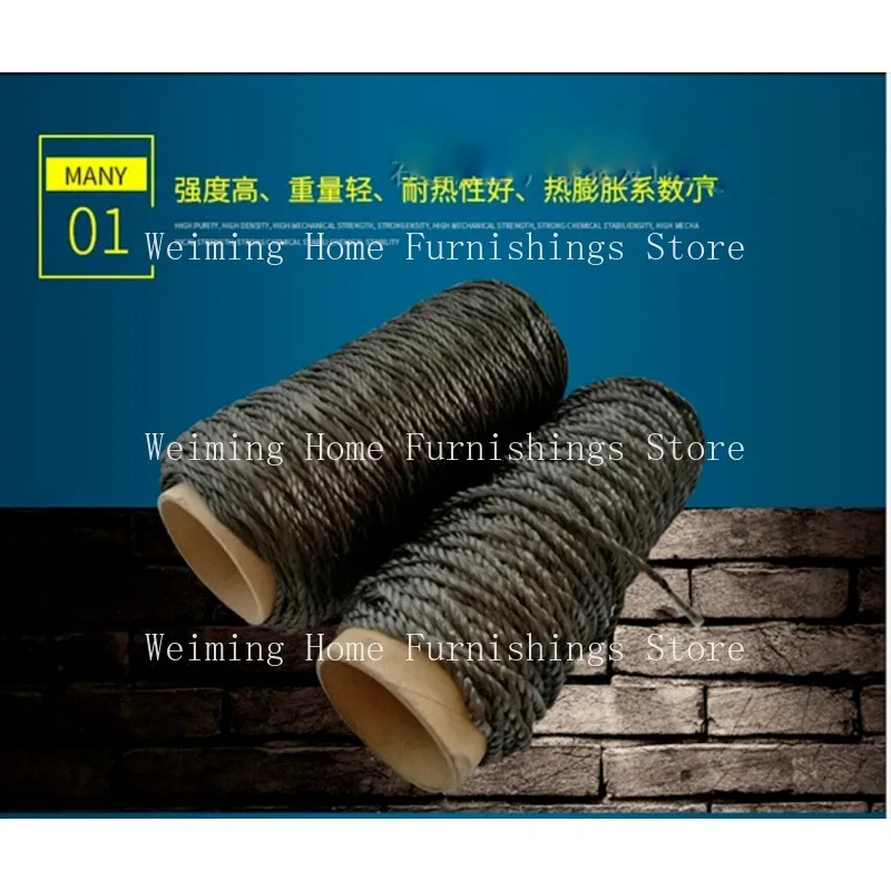 Diameter Φ 2 / 3 / 4 / 5mm Heat Resistant high strength Carbon Fiber Rope length1/5/10M