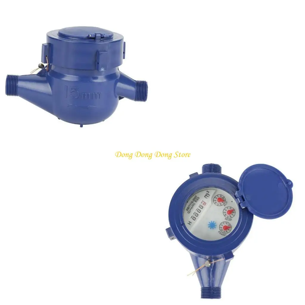 

15MM Cold Wet Counter with Fittings Plastic Garden Water Measuring Meter
